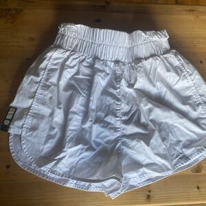Daily Drills White High Waist Shorts
